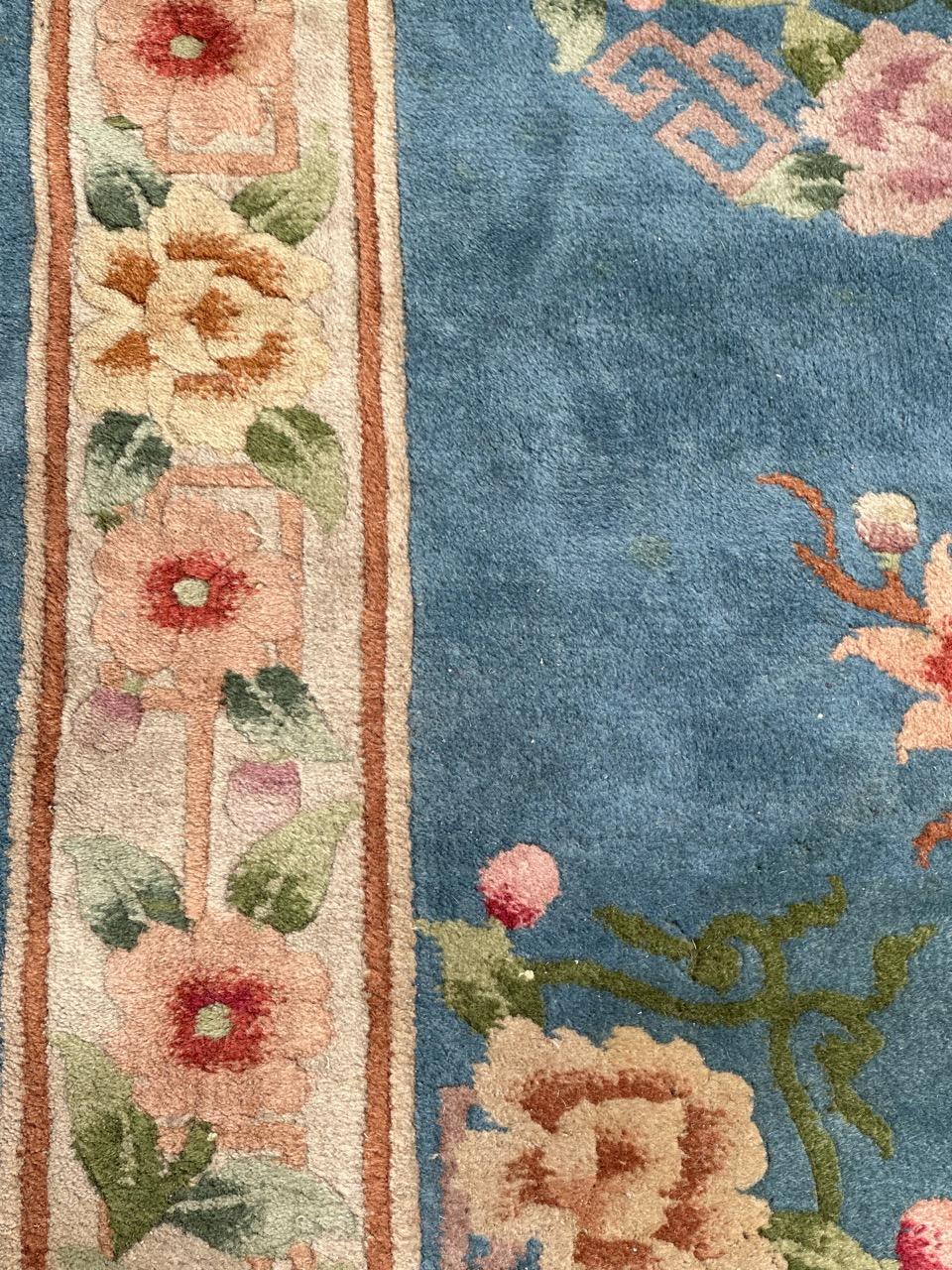 Bobyrug’s pretty vintage Chinese rug  For Sale 6