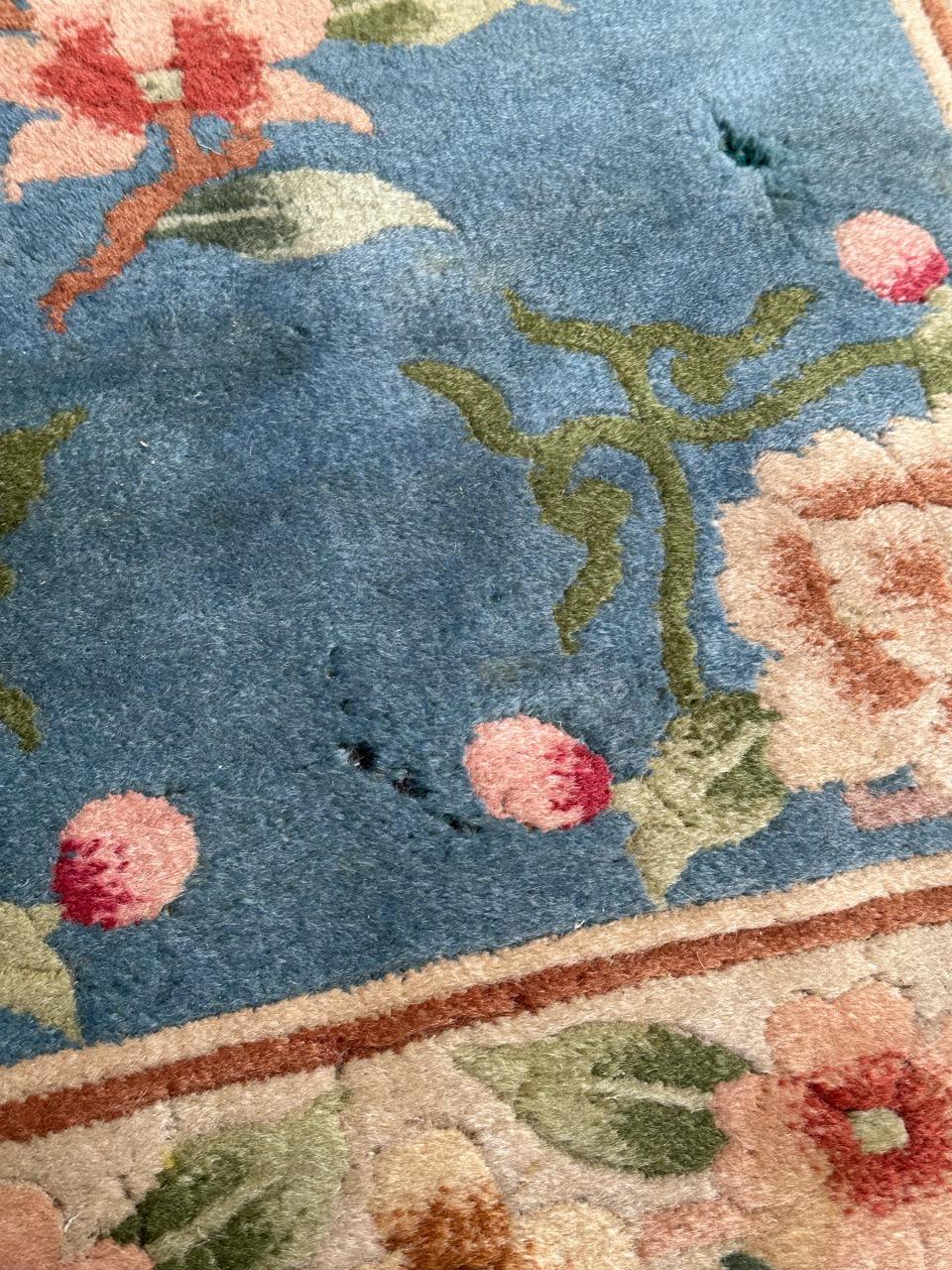 Bobyrug’s pretty vintage Chinese rug  For Sale 9