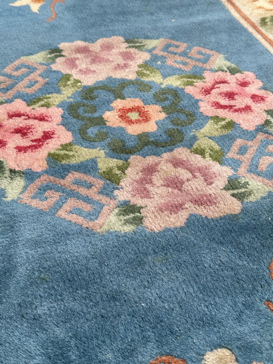 Bobyrug’s pretty vintage Chinese rug  For Sale 11