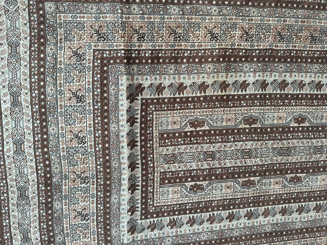 Hand-Knotted Bobyrug’s pretty vintage fine Tunisian rug  For Sale