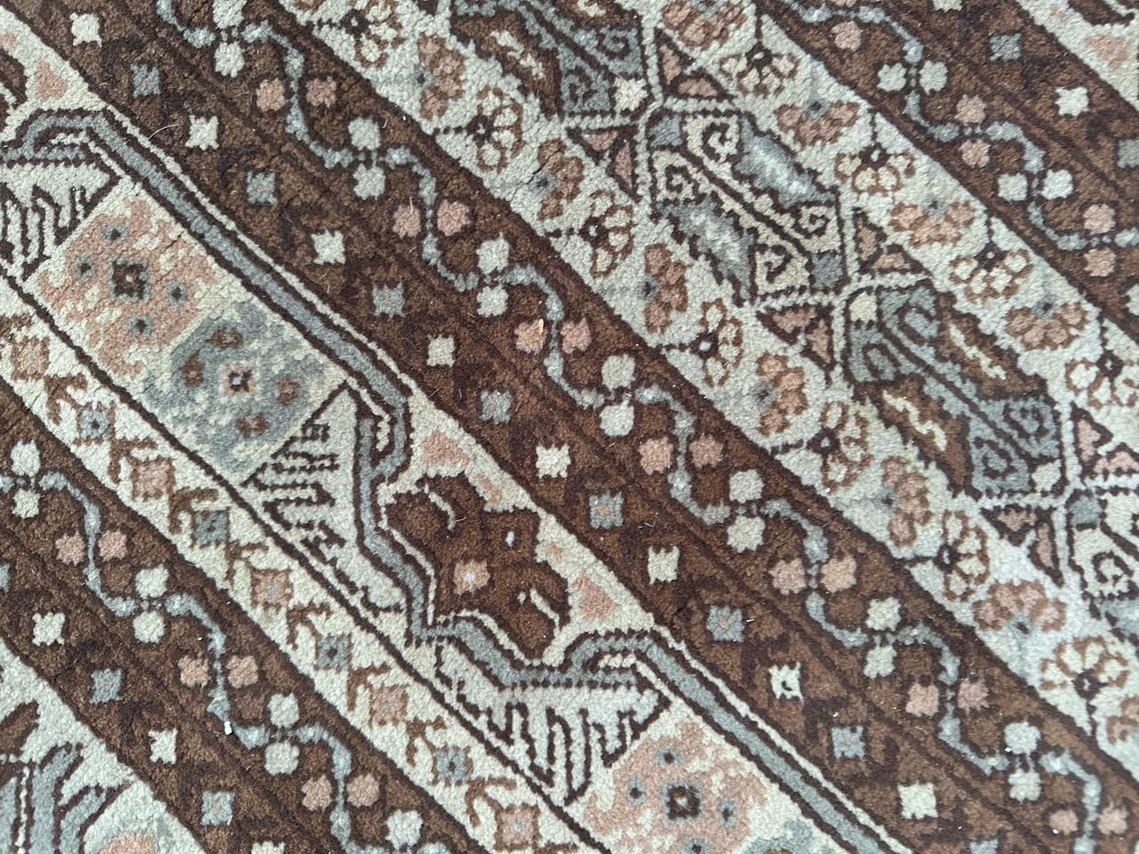 Cotton Bobyrug’s pretty vintage fine Tunisian rug  For Sale