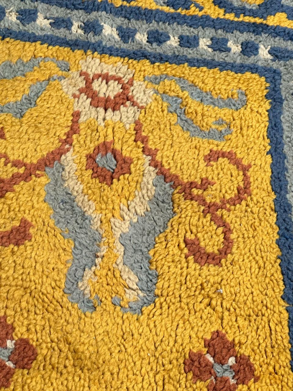 Bobyrugs hübscher französischer Cogolin-Teppich im Vintage-Stil Chinesisches Design  im Angebot 5