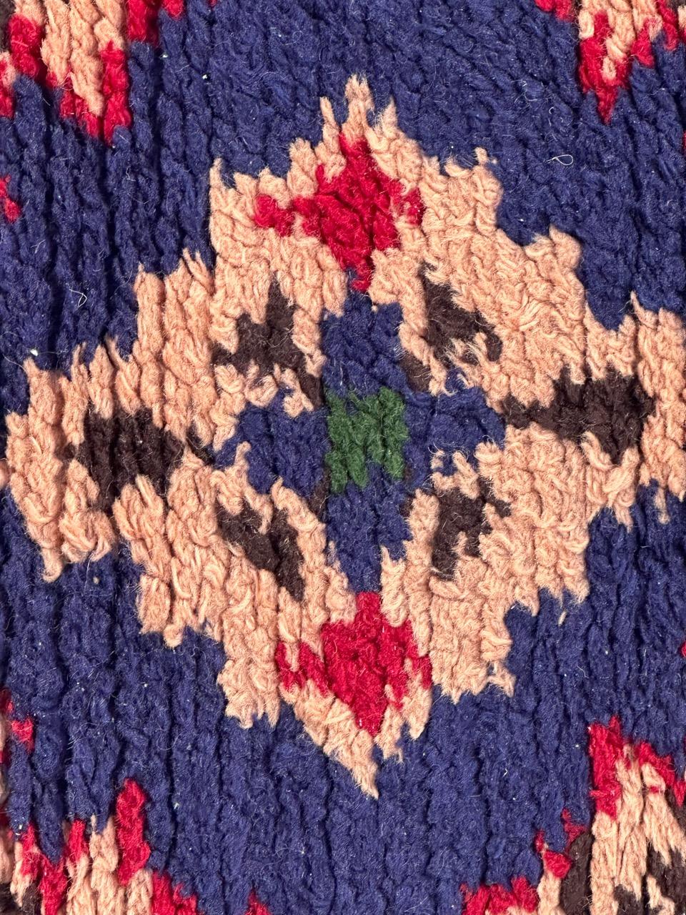 Bobyrug’s pretty vintage French Cogolin rug oushak design  For Sale 4