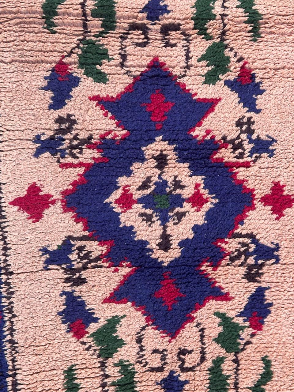 Bobyrug’s pretty vintage French Cogolin rug oushak design  In Good Condition For Sale In Saint Ouen, FR