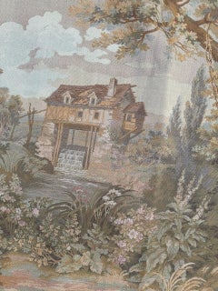 Bobyrug’s Pretty Vintage French Jacquard tapestry Aubusson style