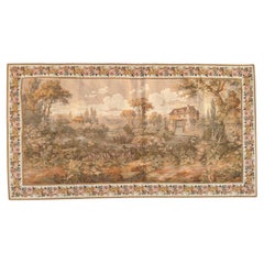 Bobyrug’s Pretty Antique French Jacquard tapestry Aubusson style