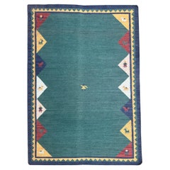 Bobyrugs hübscher Vintage-Kilim im Gabbeh-Stil 