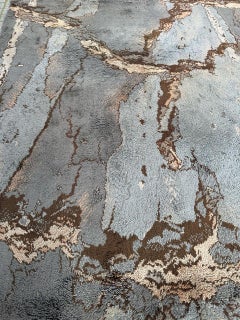 Bobyrug’s pretty vintage German modern rug, « Forest »