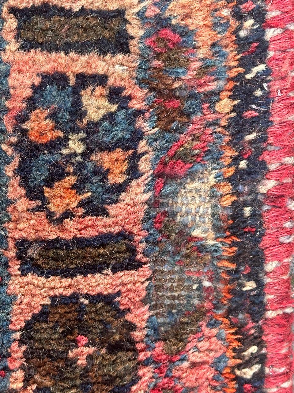 Bobyrug’s pretty vintage Hamadan rug  For Sale 2