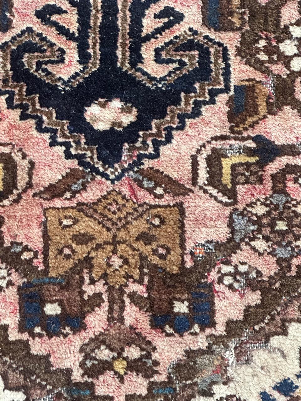 Bobyrug’s pretty vintage Hamadan rug For Sale 2