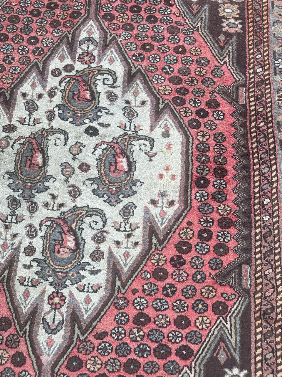 pretty vintage Hamadan rug For Sale 2