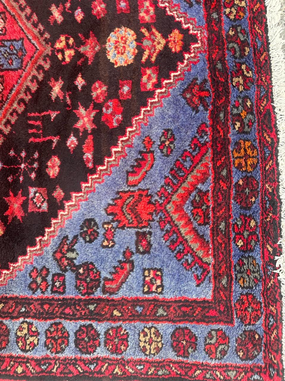  pretty vintage Hamadan rug For Sale 2