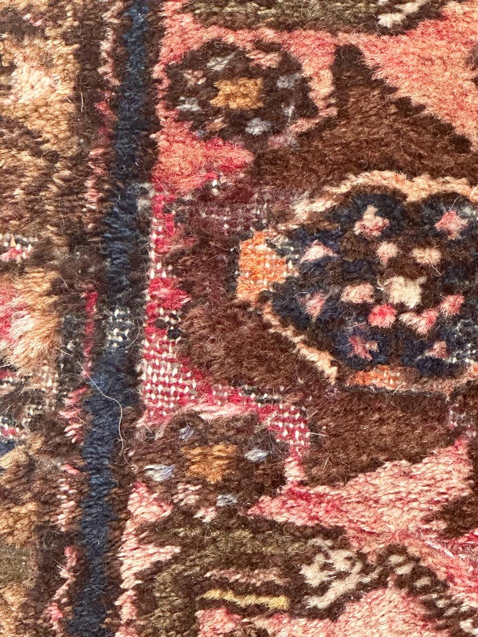 Bobyrug’s pretty vintage Hamadan rug For Sale 4