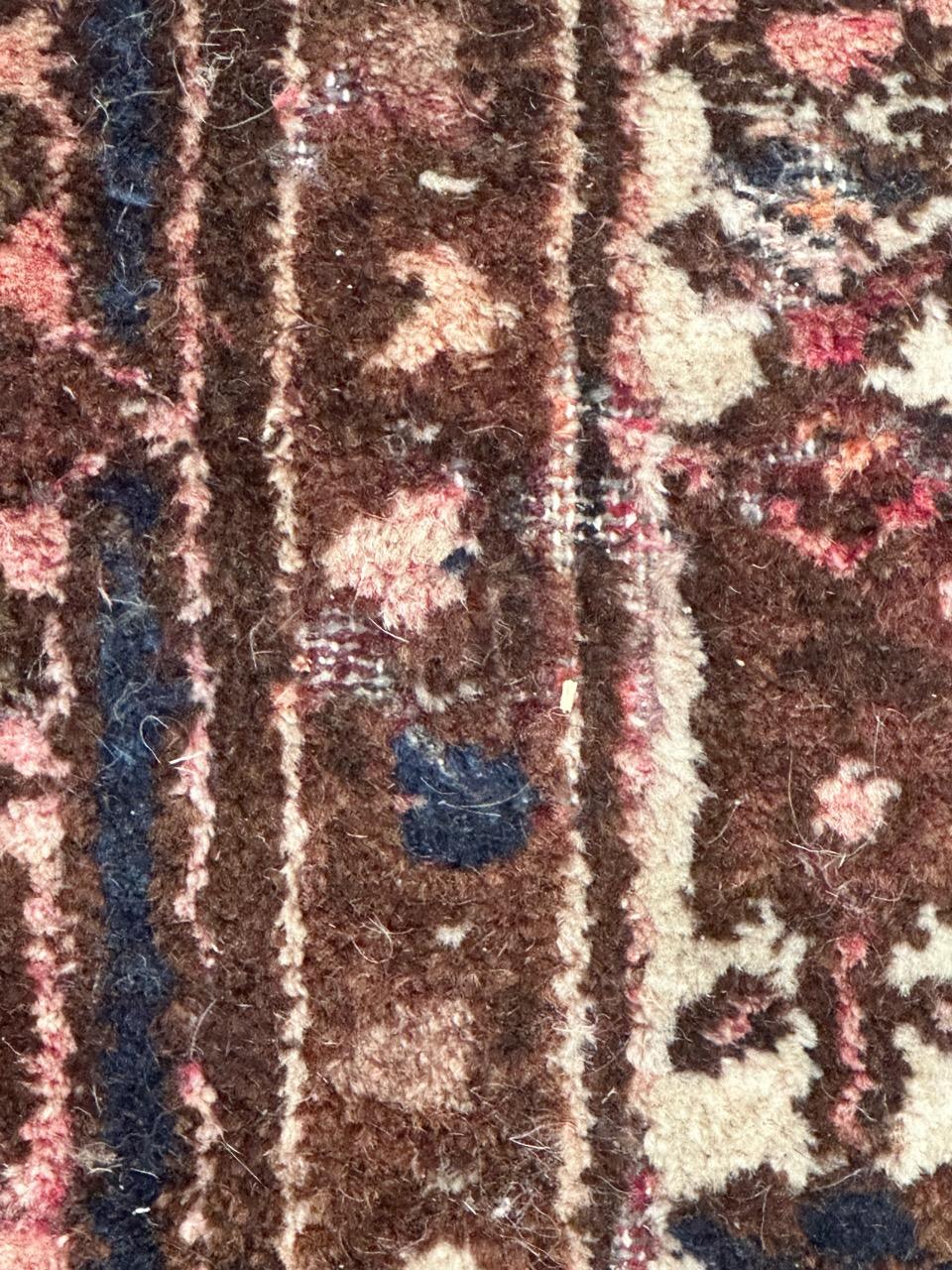 Bobyrug’s pretty vintage Hamadan rug For Sale 5