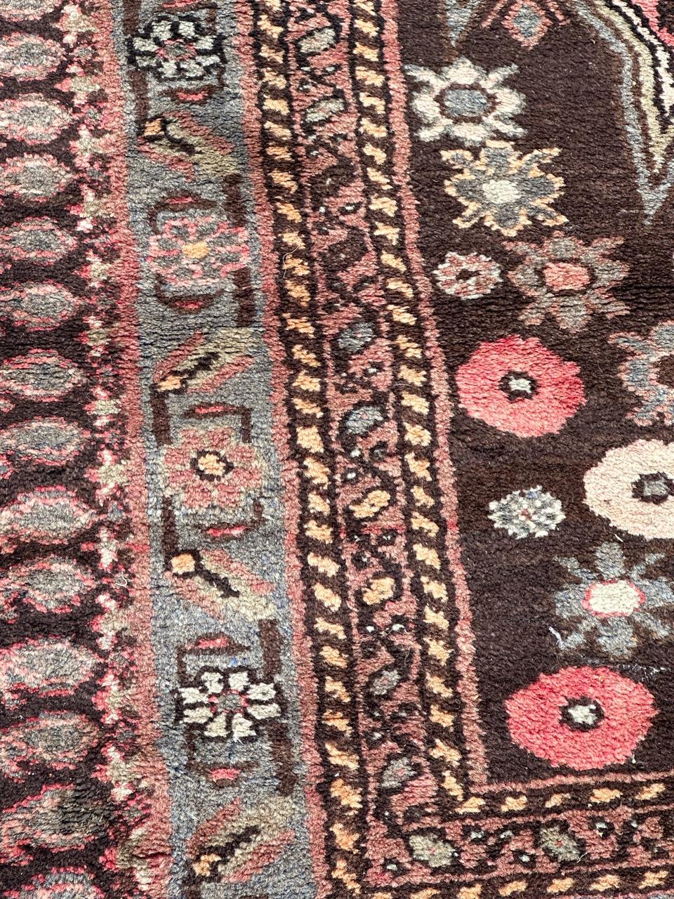  pretty vintage Hamadan rug For Sale 5