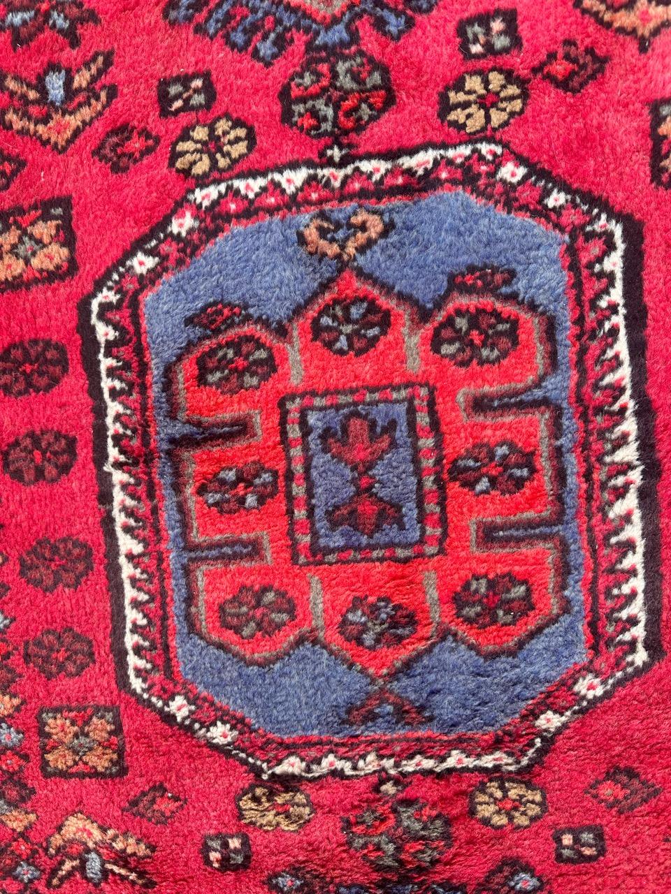  pretty vintage Hamadan rug For Sale 5