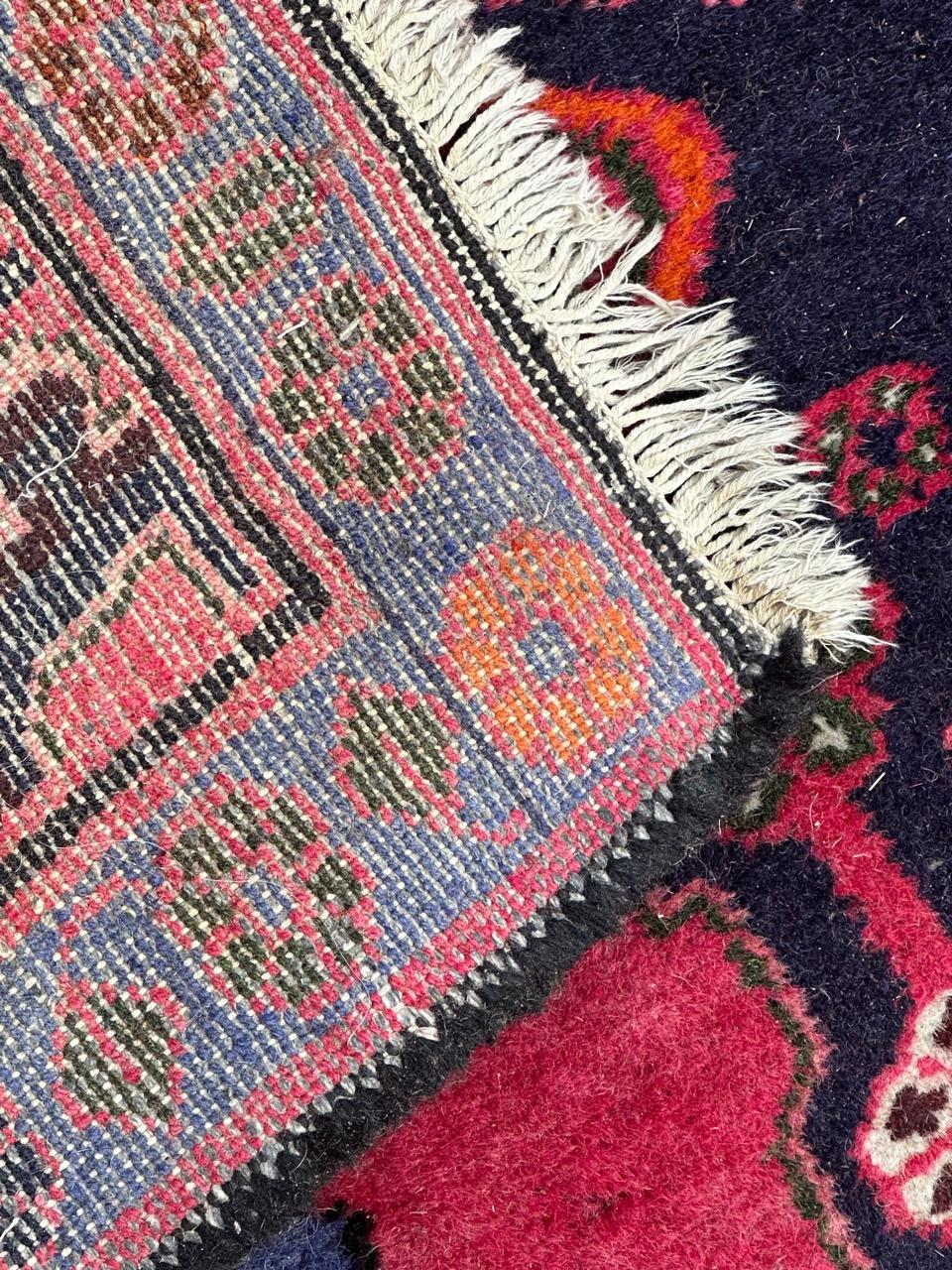 Bobyrug’s pretty vintage Hamadan rug  For Sale 6