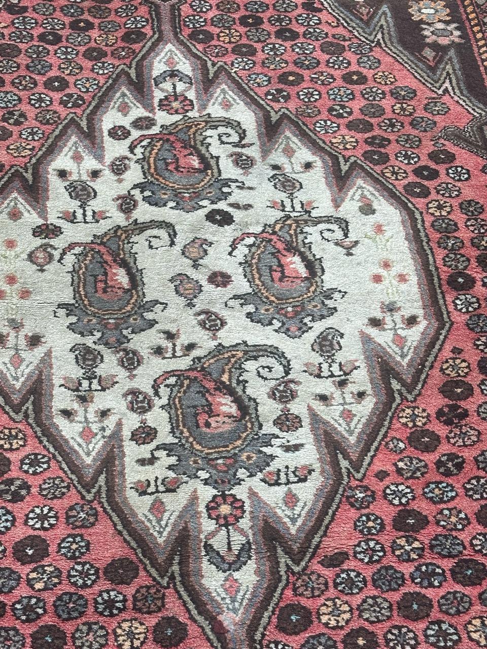  pretty vintage Hamadan rug For Sale 6