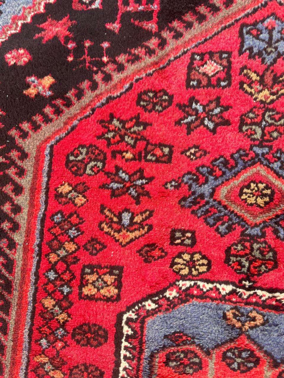  pretty vintage Hamadan rug For Sale 6