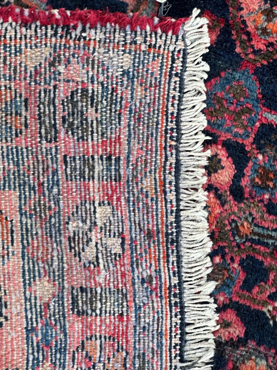 Bobyrug’s pretty vintage Hamadan rug  For Sale 7