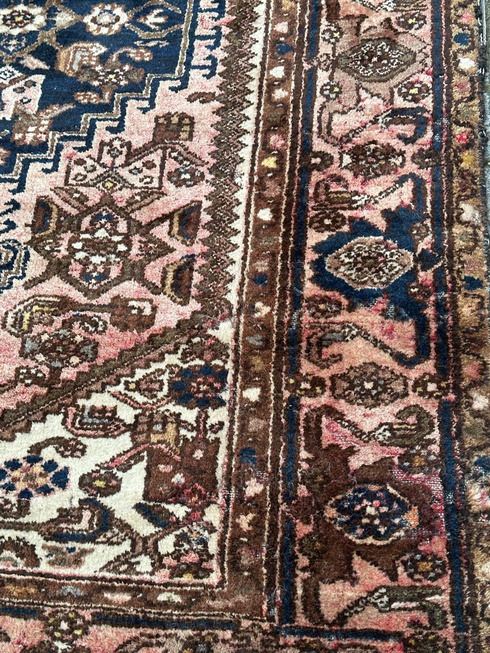 Bobyrug’s pretty vintage Hamadan rug For Sale 7