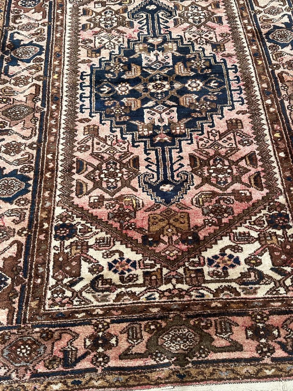 Bobyrug’s pretty vintage Hamadan rug For Sale 8