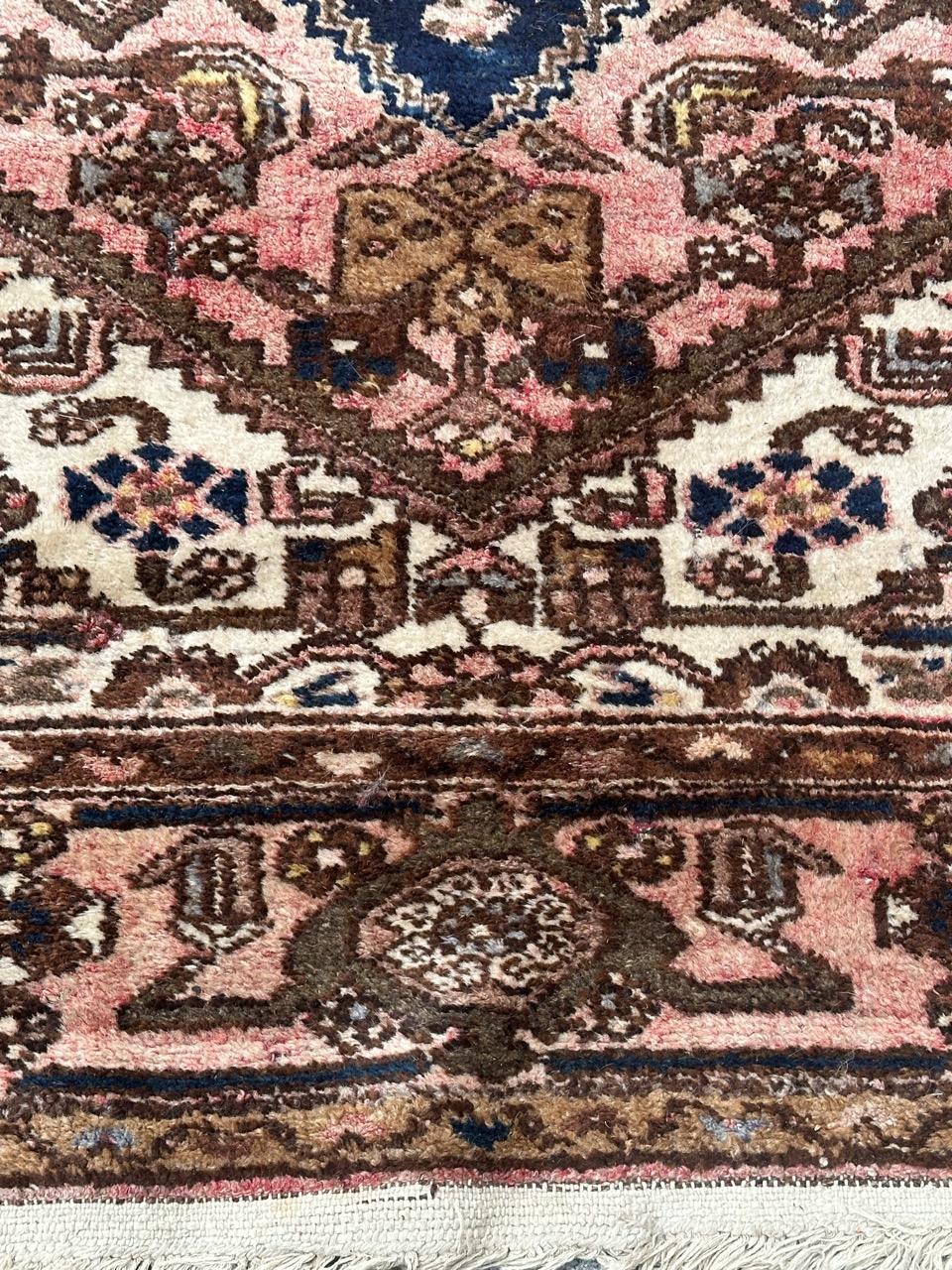 Bobyrug’s pretty vintage Hamadan rug For Sale 10