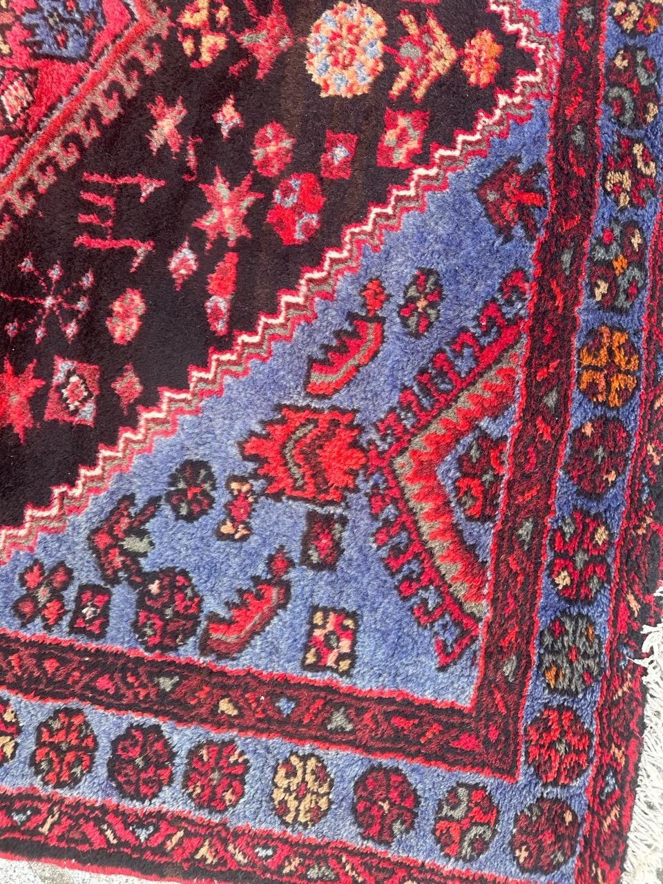 pretty vintage Hamadan rug For Sale 10