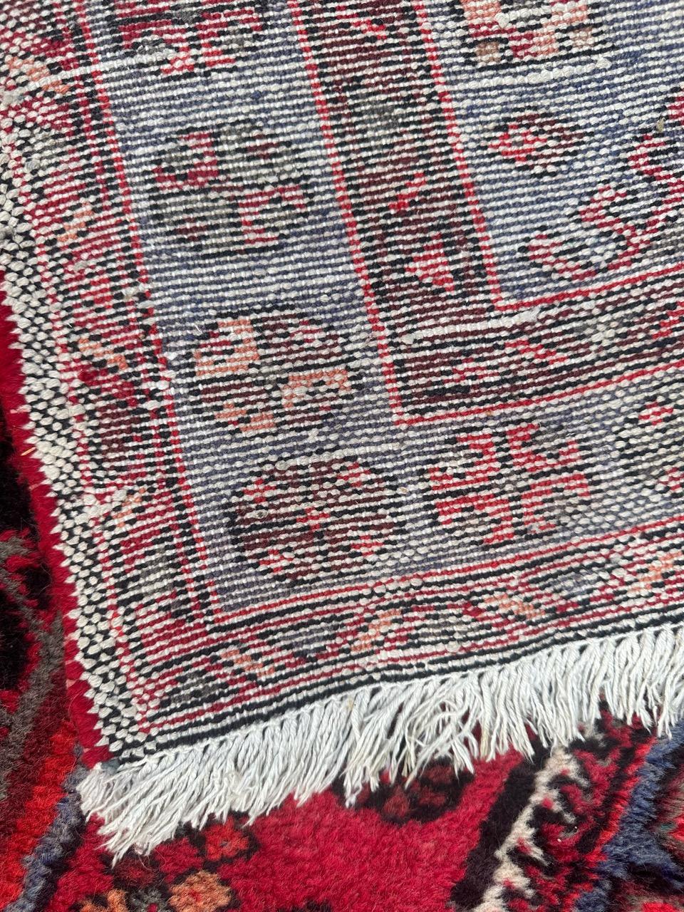  pretty vintage Hamadan rug For Sale 12