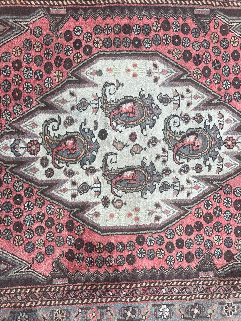 Asian  pretty vintage Hamadan rug For Sale