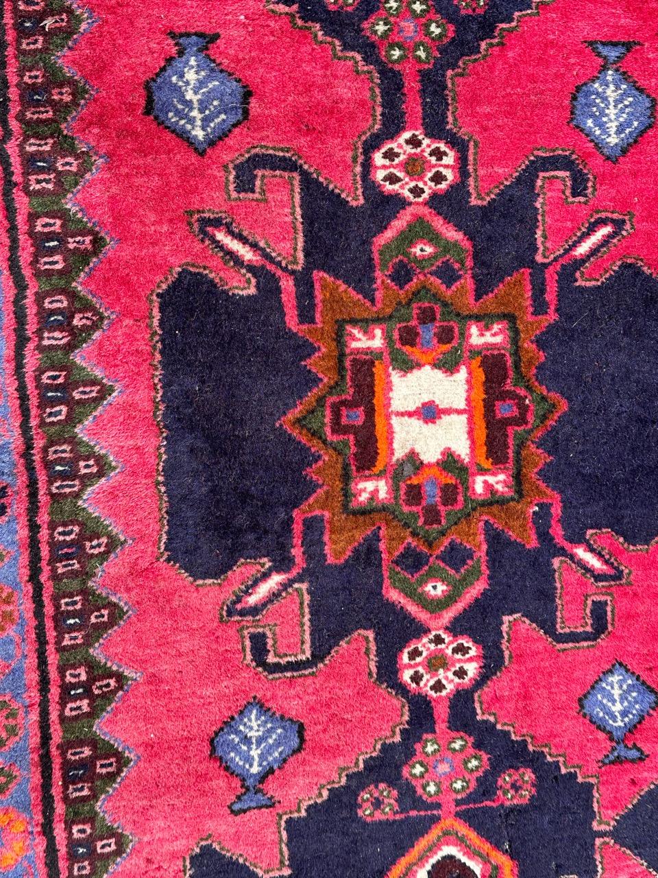 20th Century Bobyrug’s pretty vintage Hamadan rug  For Sale