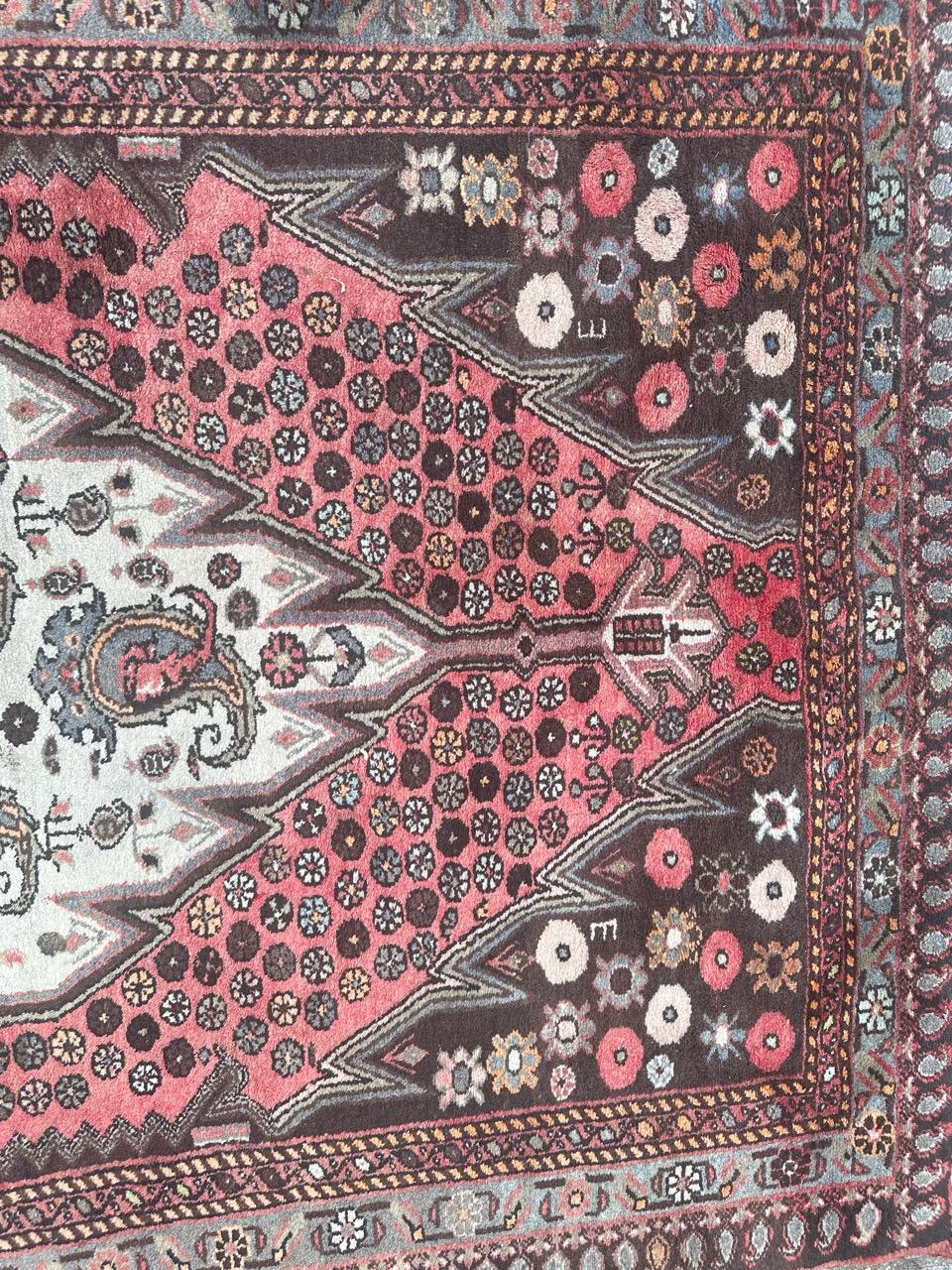 20th Century pretty vintage Hamadan rug For Sale