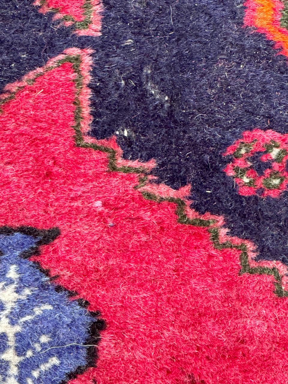 Bobyrug’s pretty vintage Hamadan rug  For Sale 1