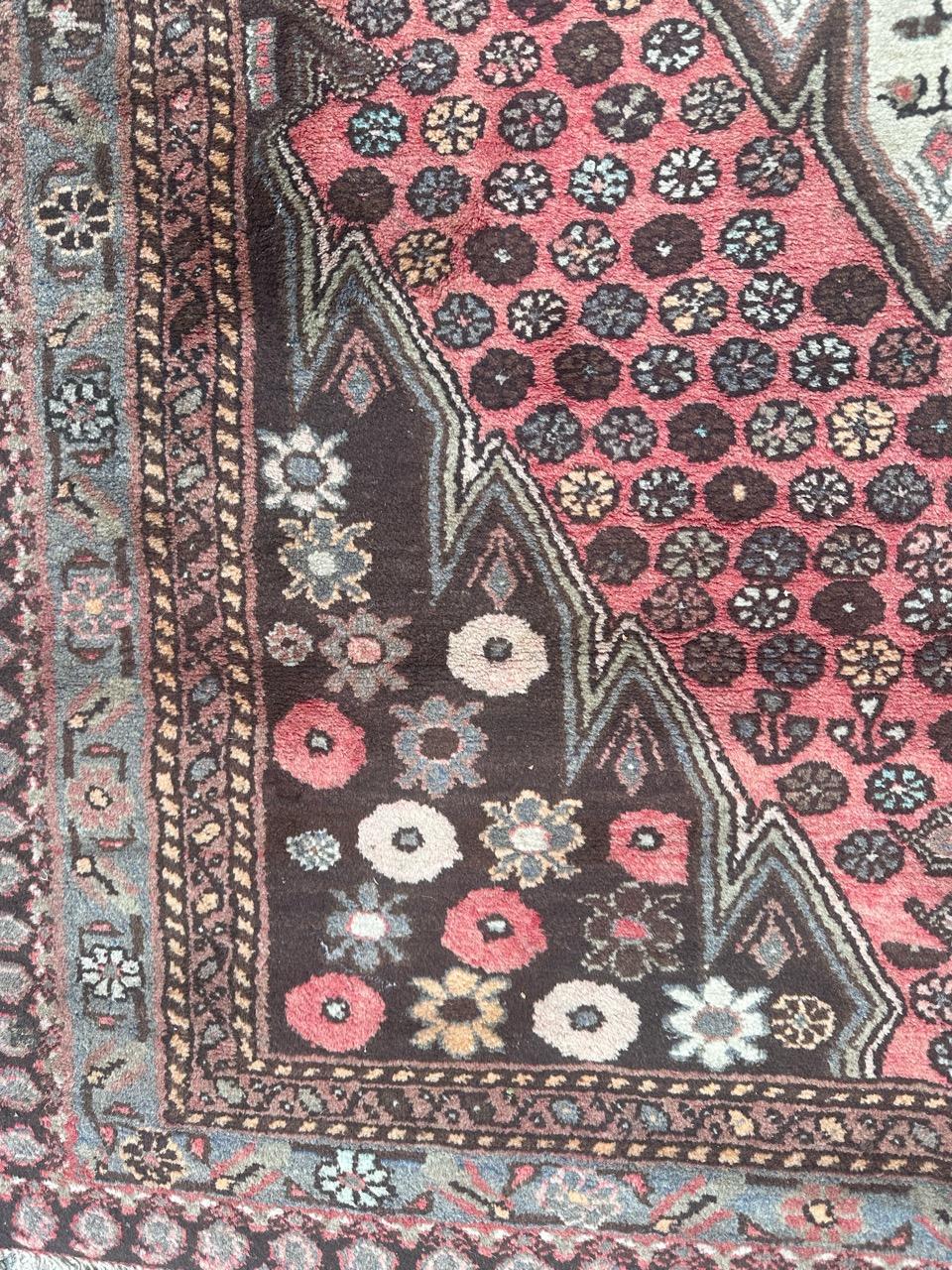  pretty vintage Hamadan rug For Sale 1