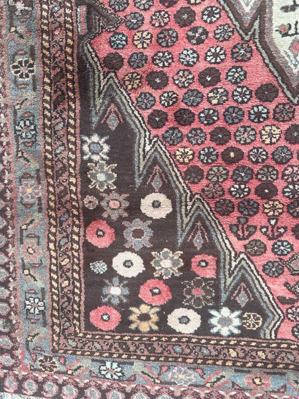 pretty vintage Hamadan rug For Sale 1