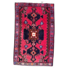 Bobyrug’s pretty vintage Hamadan rug 