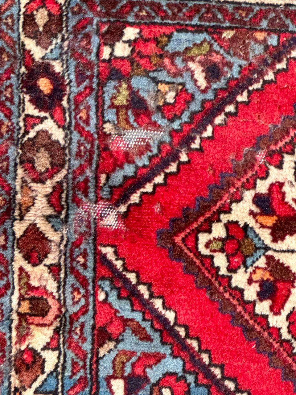 Bobyrugs hübscher Vintage-Läufer aus Hamadan im Angebot 1
