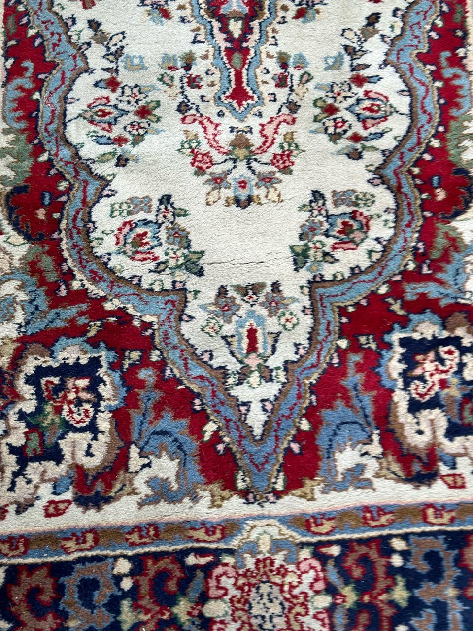 pretty vintage Kirman rug For Sale 5