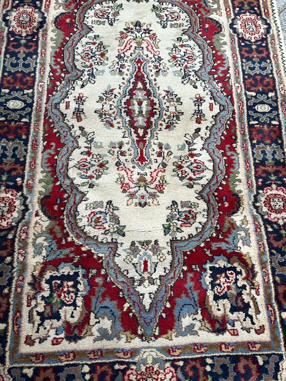 Bobyrug’s pretty vintage Kirman rug  For Sale 7