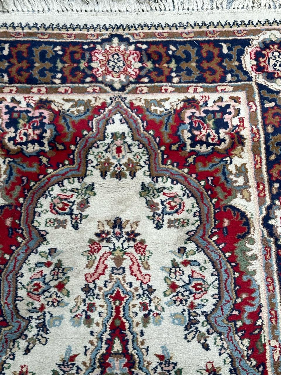Bobyrugs hübscher Vintage-Kirman-Teppich  (Baumwolle) im Angebot
