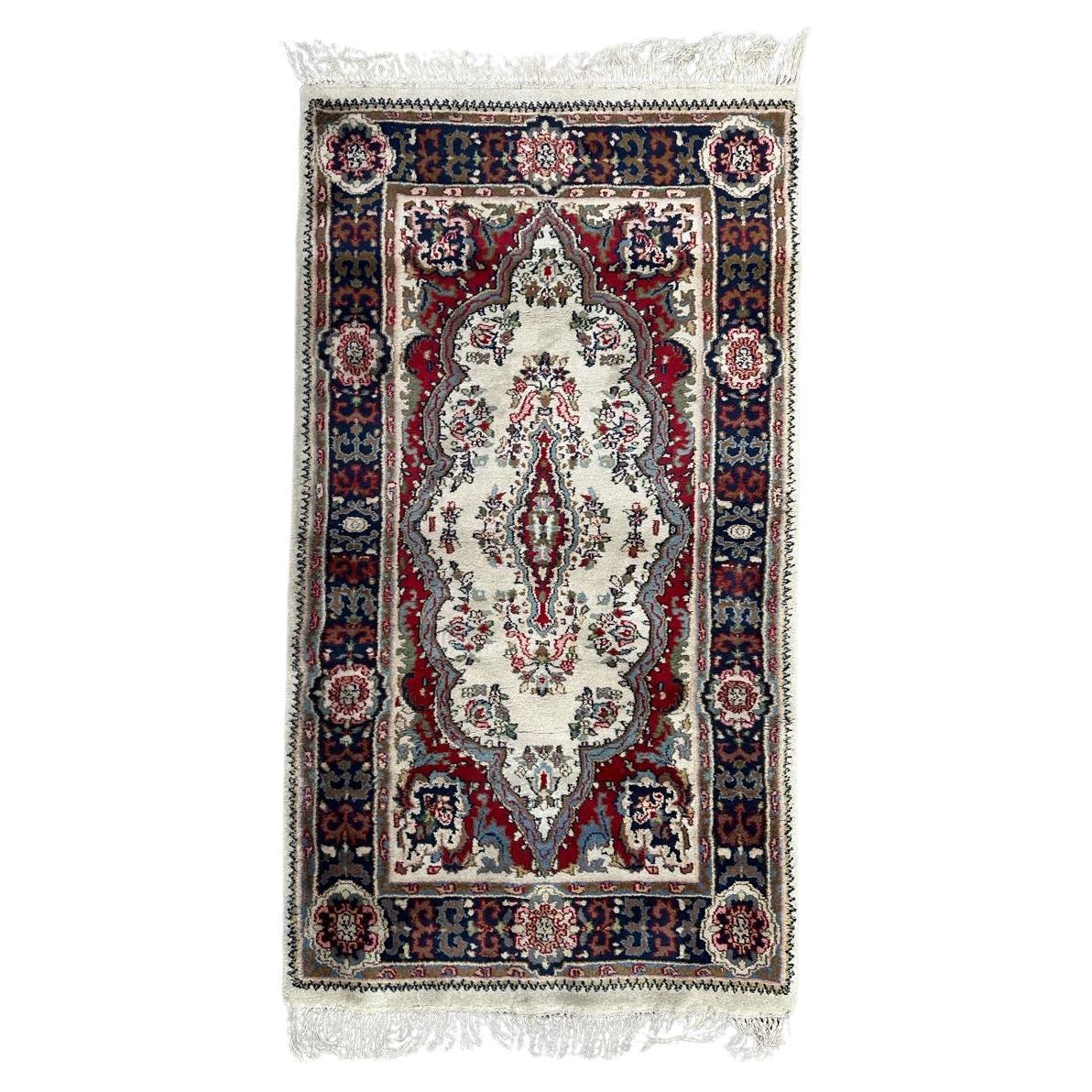 Bobyrug’s pretty vintage Kirman rug  For Sale