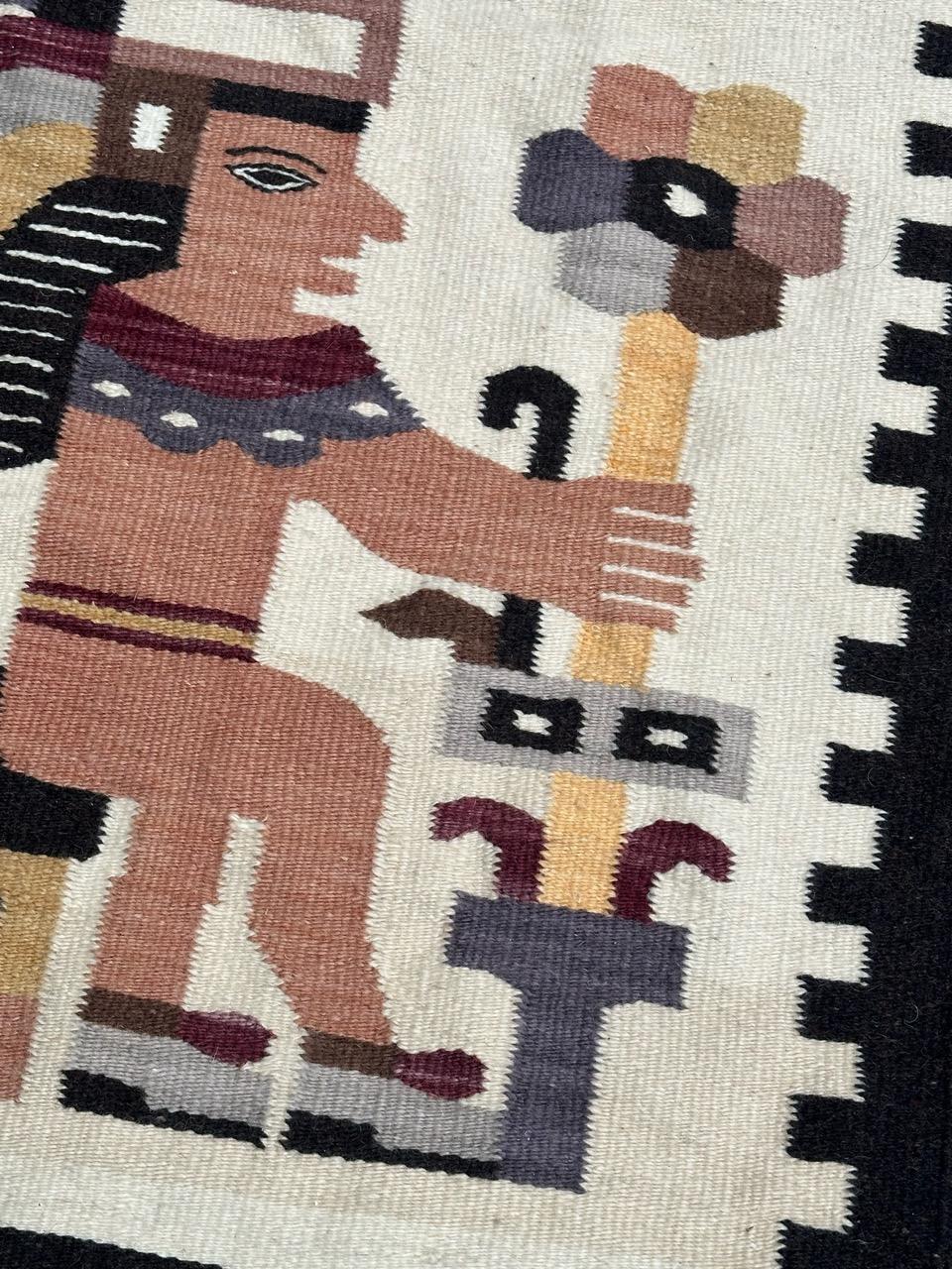 pretty vintage Mexican tapestry For Sale 1