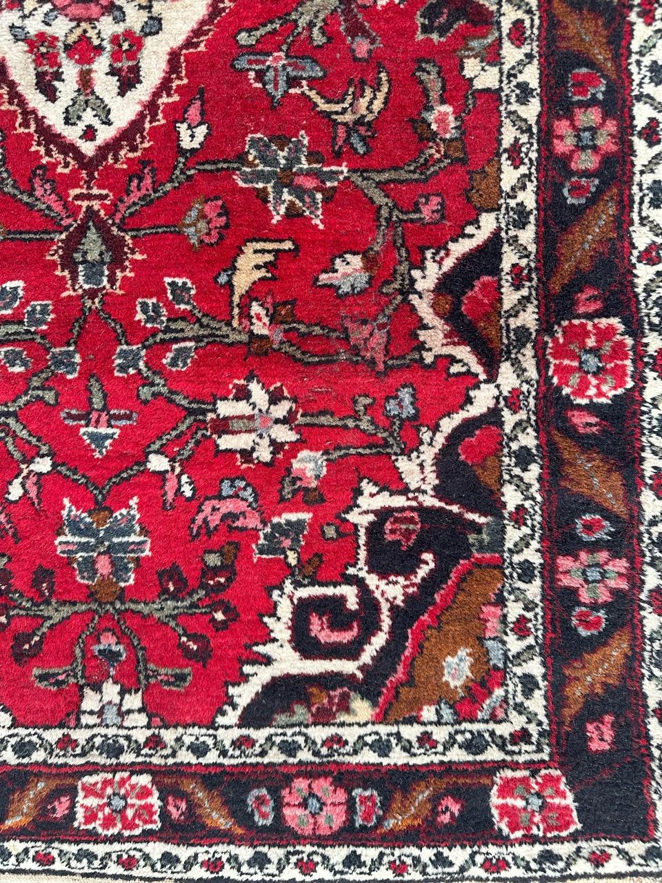 Rustic Bobyrug’s pretty vintage moussel rug  For Sale