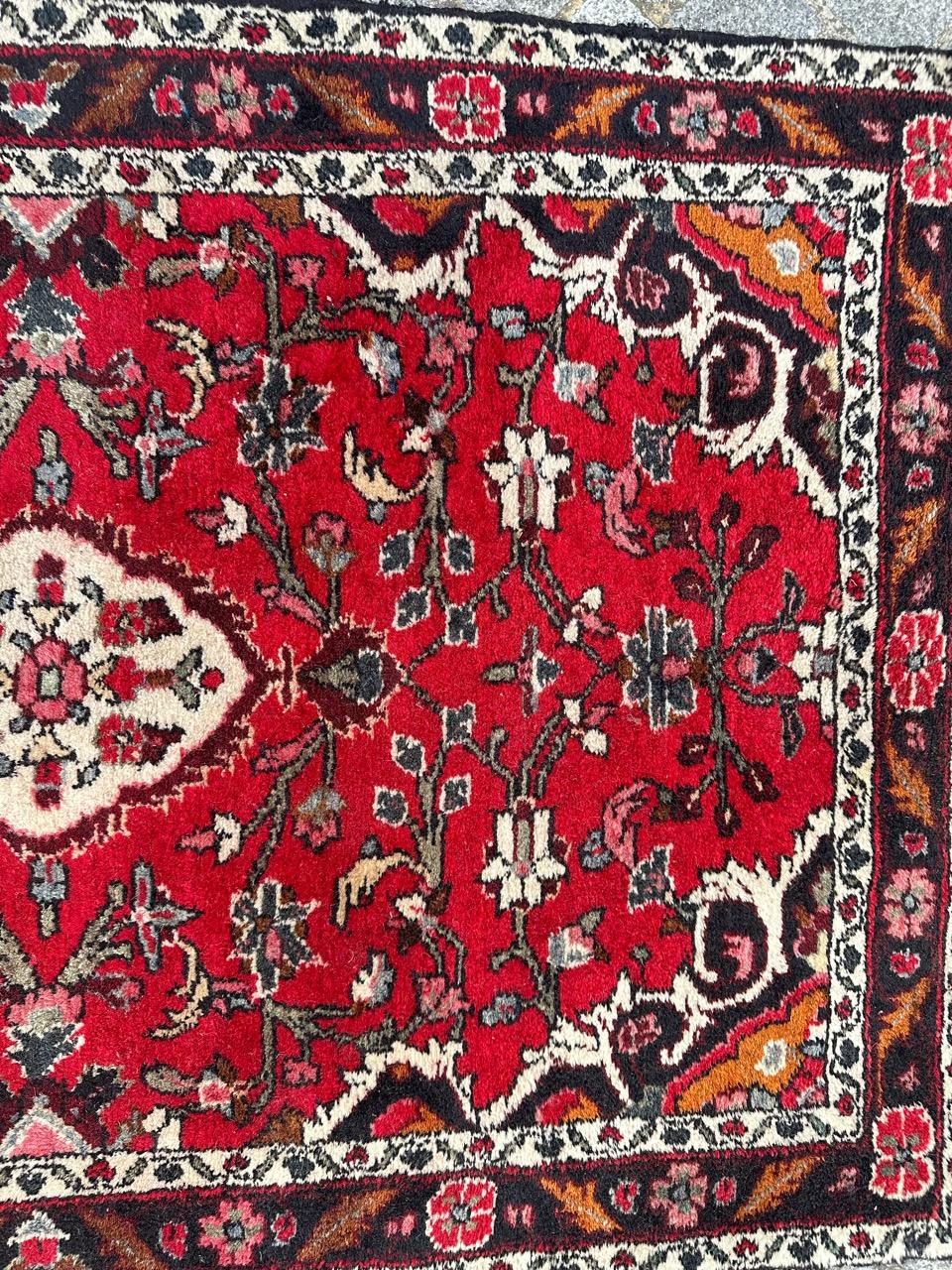 Hand-Knotted Bobyrug’s pretty vintage moussel rug  For Sale