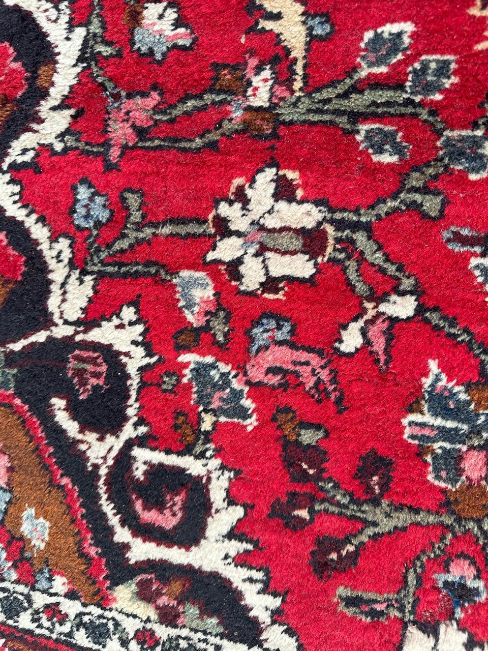 Wool Bobyrug’s pretty vintage moussel rug  For Sale
