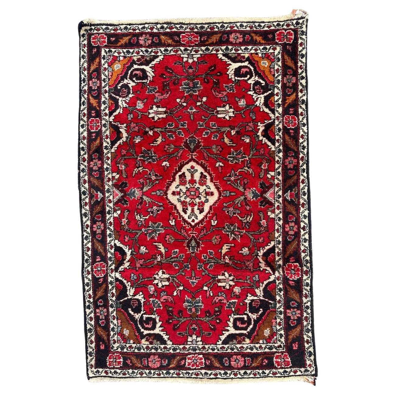 Bobyrug’s pretty vintage moussel rug  For Sale