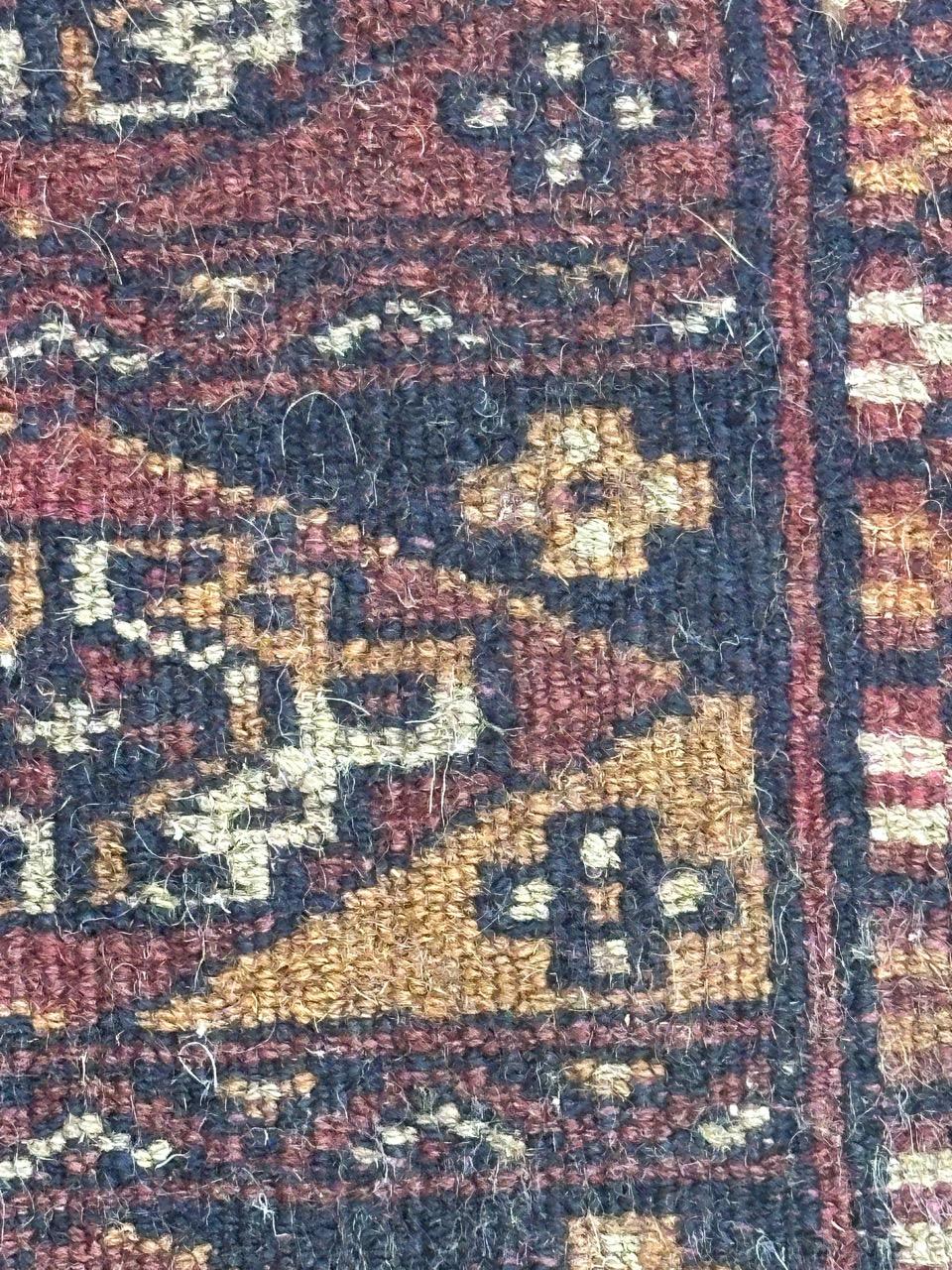 Bobyrug’s pretty vintage Pakistani chuval Turkmen style rug  For Sale 13