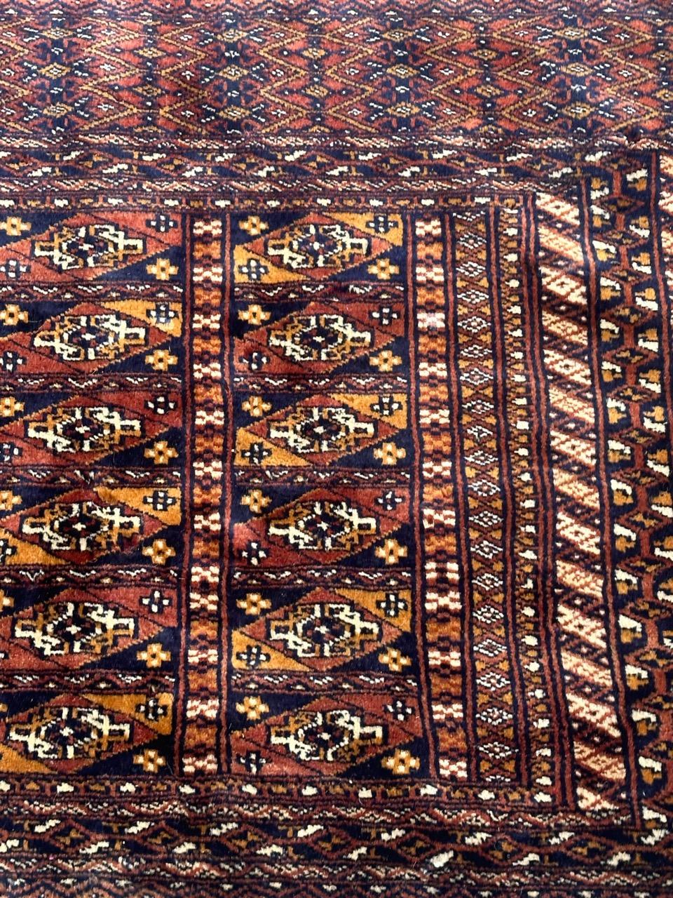 Bobyrug’s pretty vintage Pakistani chuval Turkmen style rug  For Sale 1