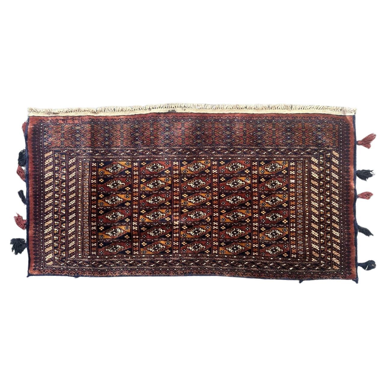 Bobyrugs hübscher alter pakistanischer Tschowal-Teppich im turkmenischen Stil 