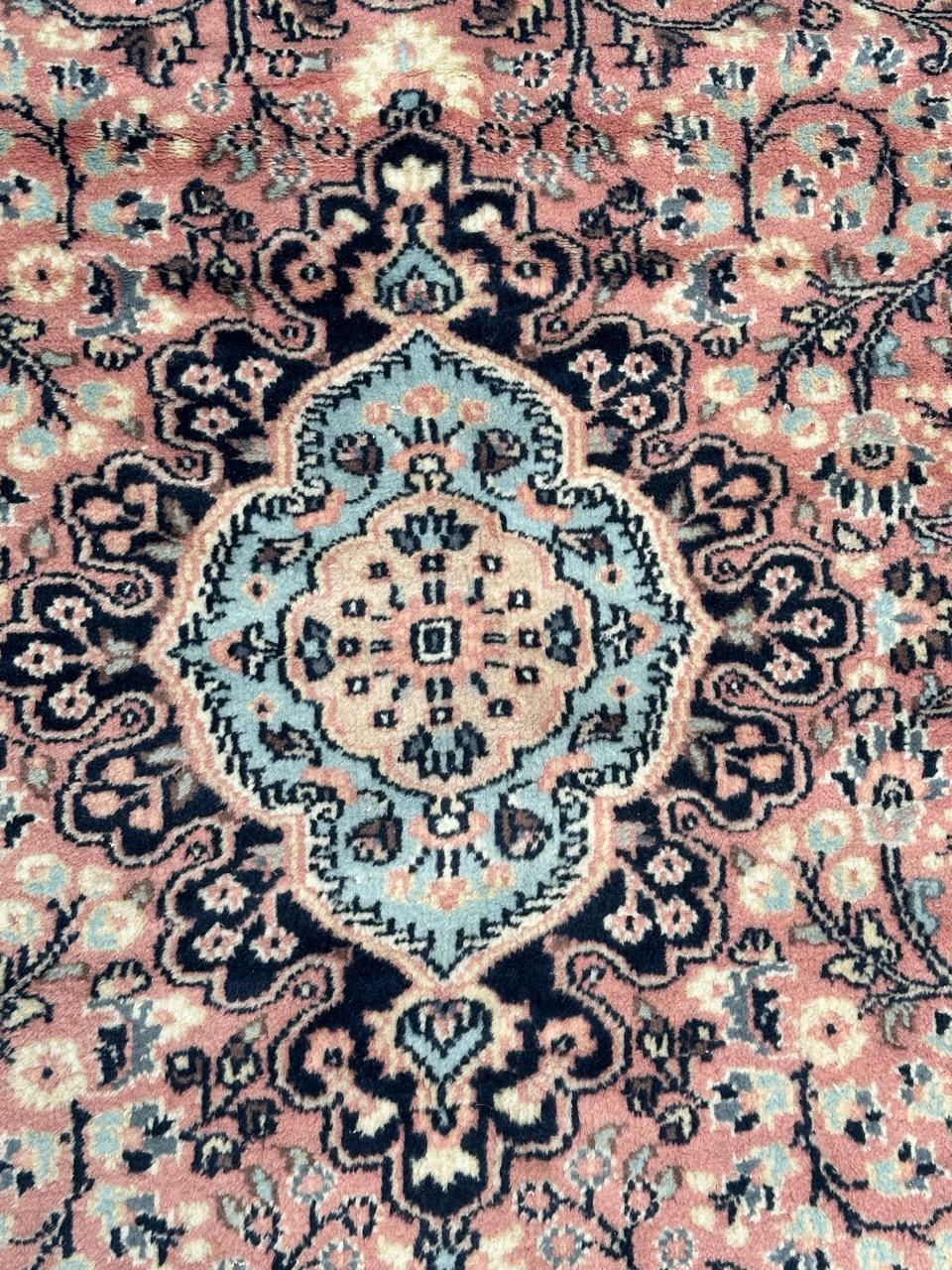 Bobyrug’s pretty vintage Pakistani rug  For Sale 3